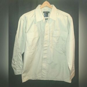 511 Tactical Shirt/Jacket Mens Large Tan Ripstop  Long Sleeve Size Large